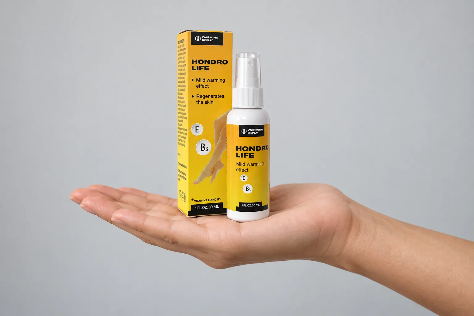 HONDROLIFE EU — Verpackung in der Hand