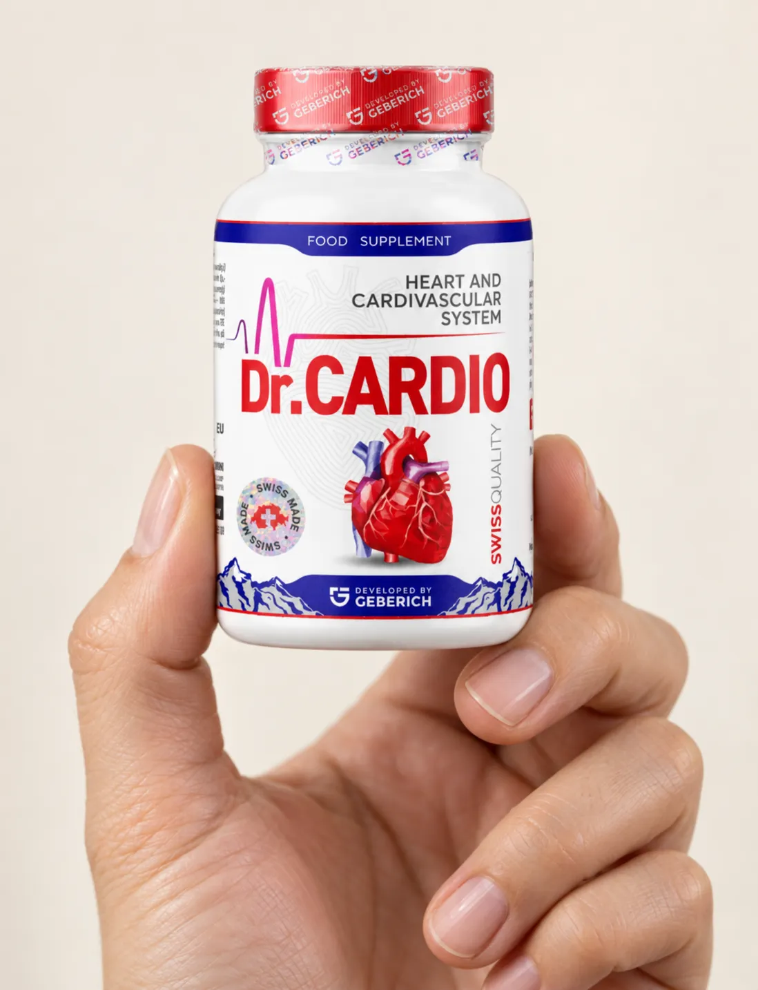 Dr.Cardio — Verpackung in der Hand