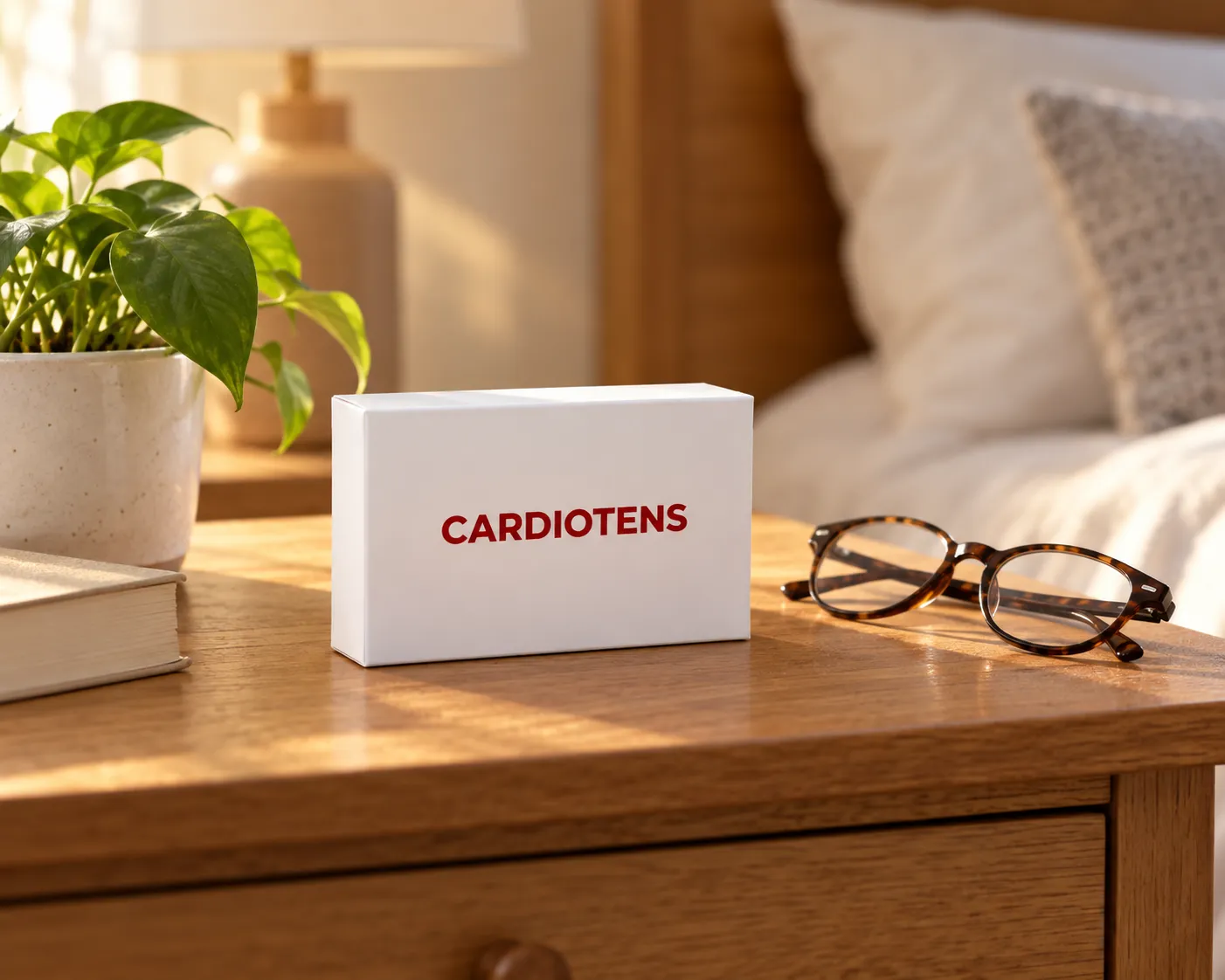 Cardiotens Plus — Verpackung im Alltag