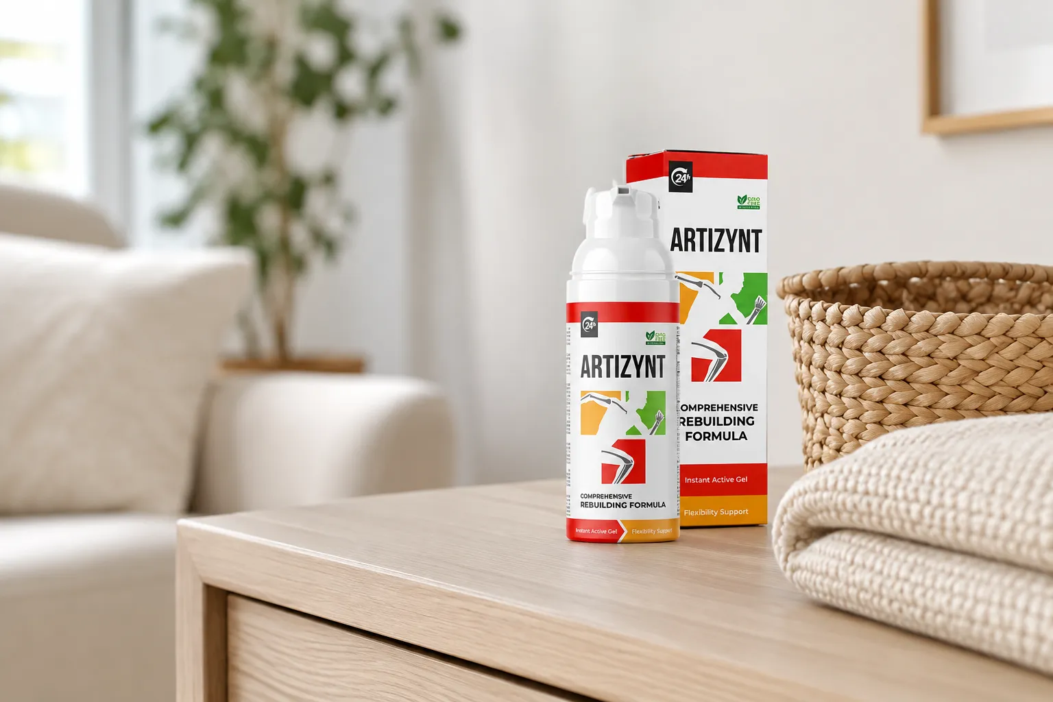 ArtiZynt Gel — Verpackung im Alltag