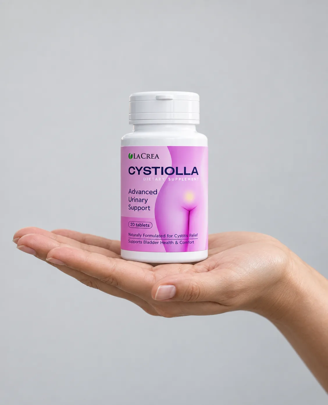 Cystiolla — Verpackung in der Hand