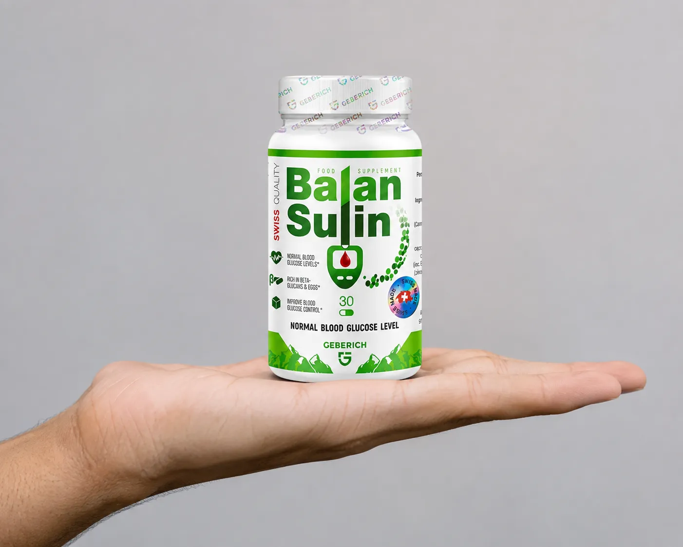 Balansulin — Verpackung in der Hand