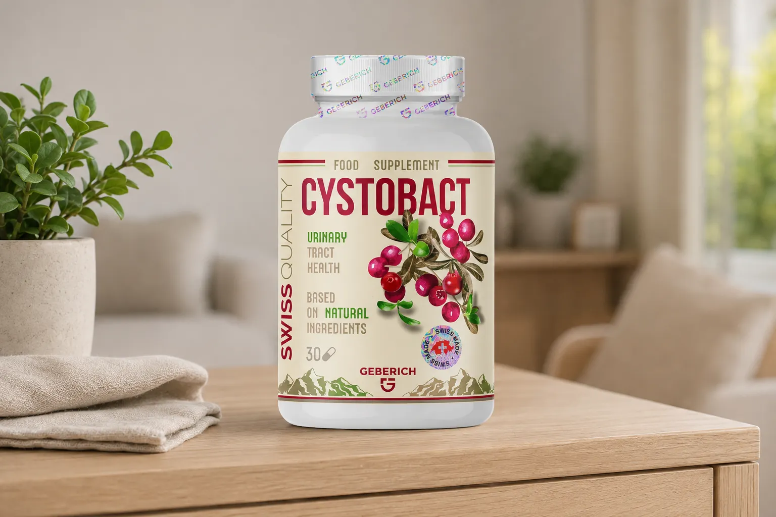 CYSTOBACT — Verpackung im Alltag