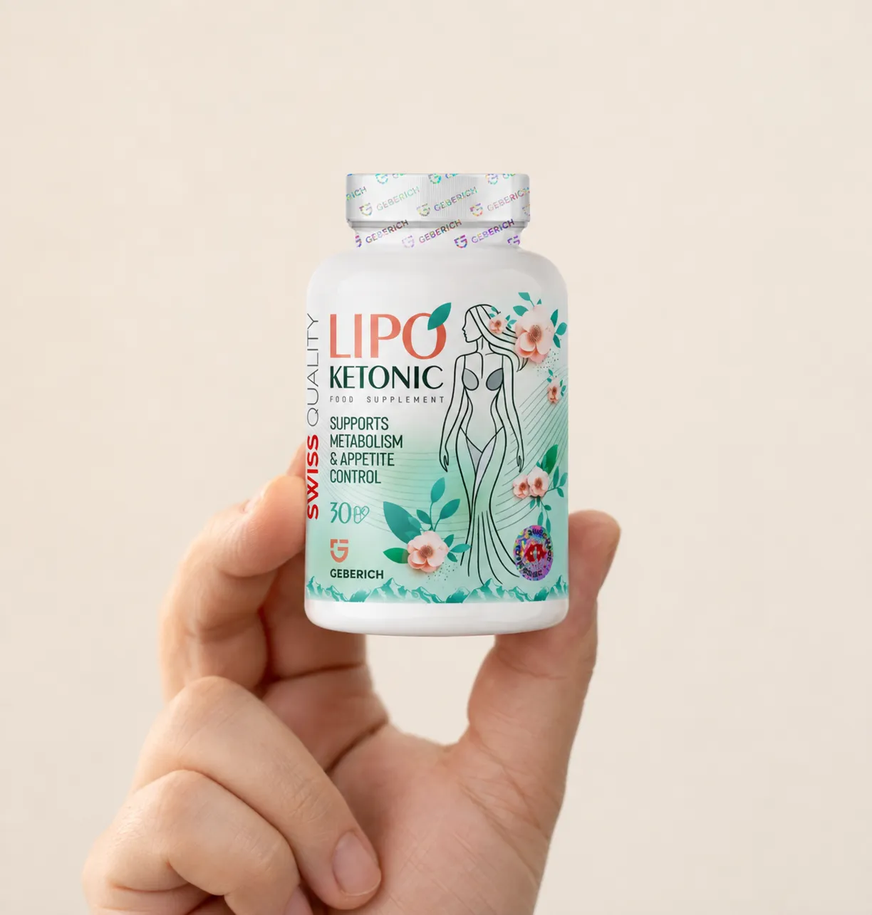 LIPOKETONIC — Verpackung in der Hand