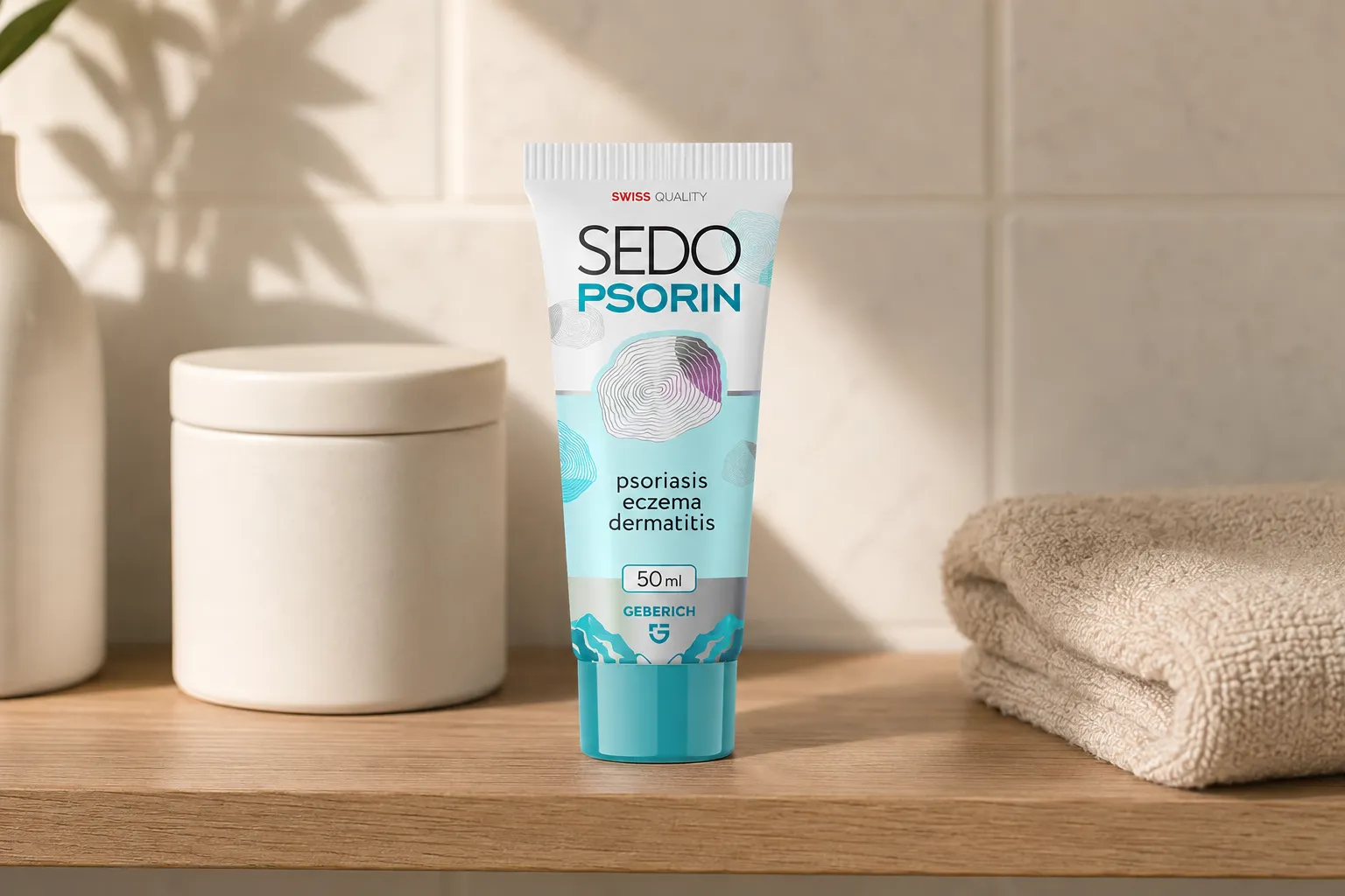 Sedopsorin — Verpackung im Alltag