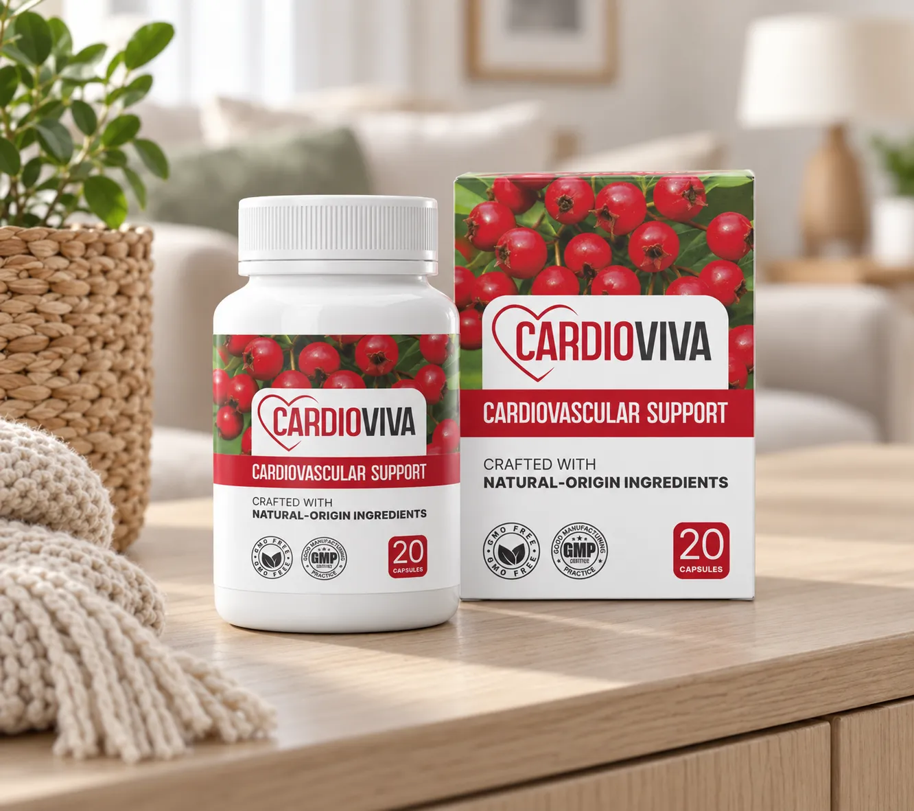 CardioViva — Verpackung im Alltag