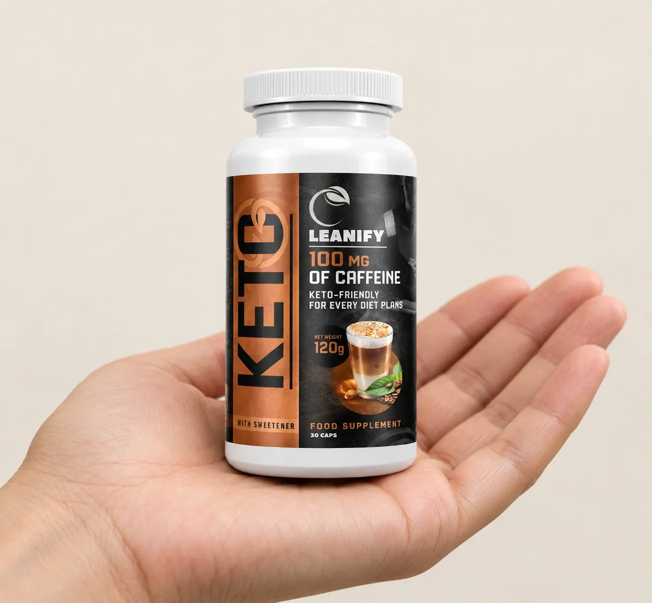 Leanify Keto — Verpackung in der Hand