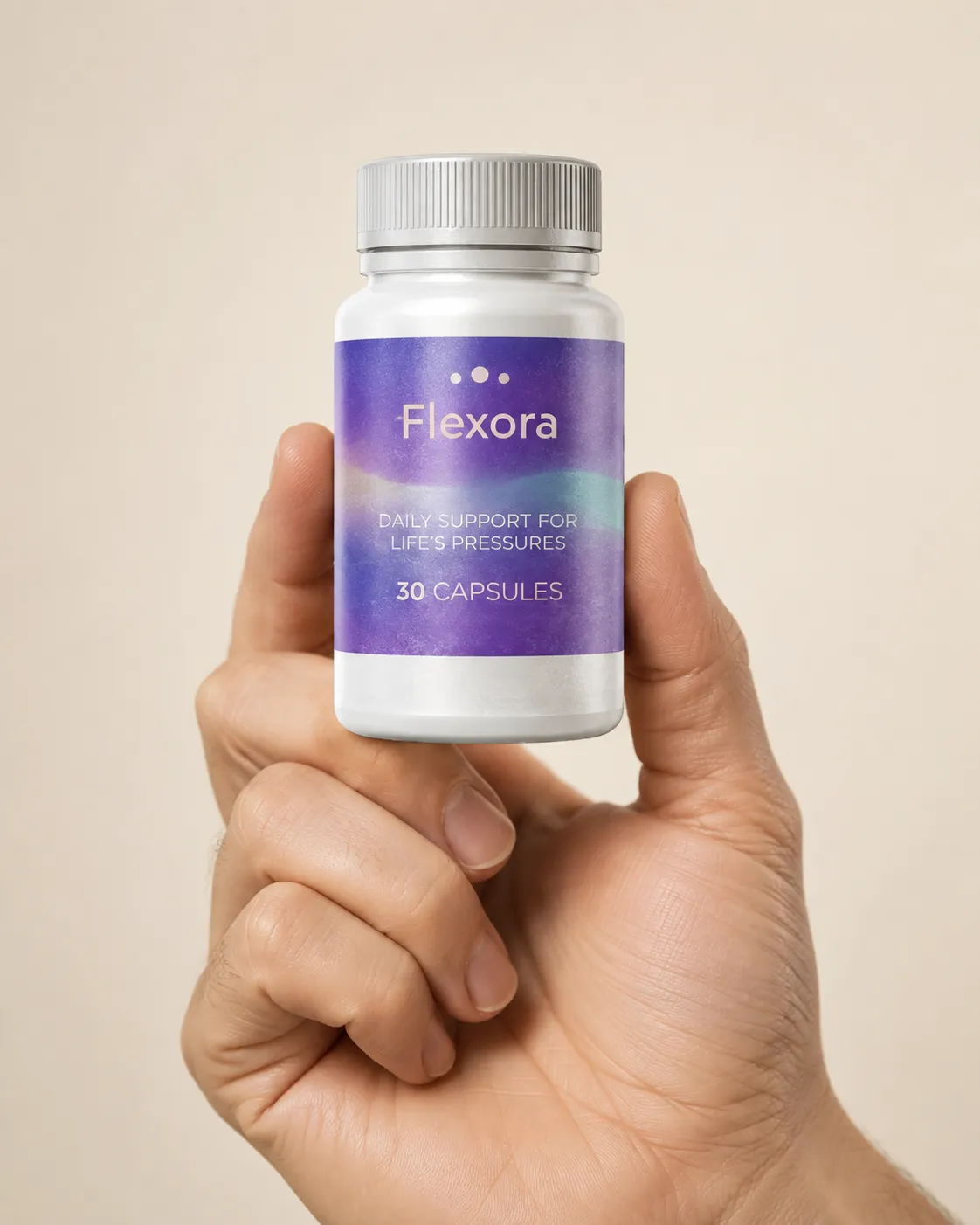 Flexora — Verpackung in der Hand