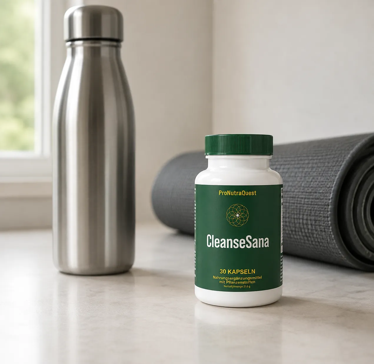 CleanseSana — Verpackung im Alltag