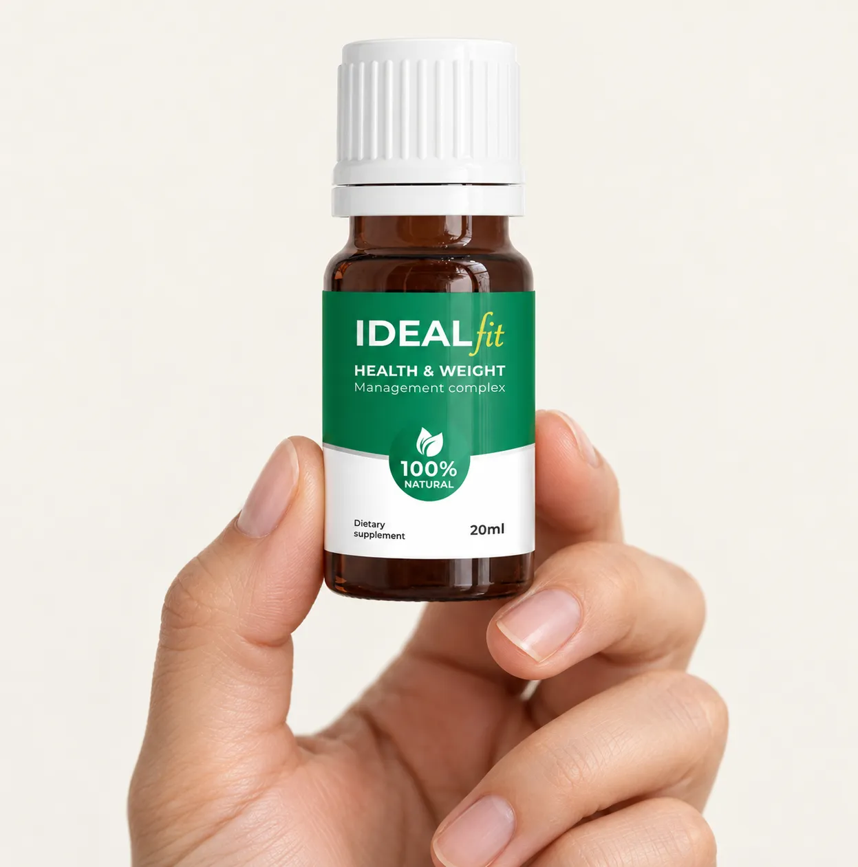 IdealFit full price + — Verpackung in der Hand