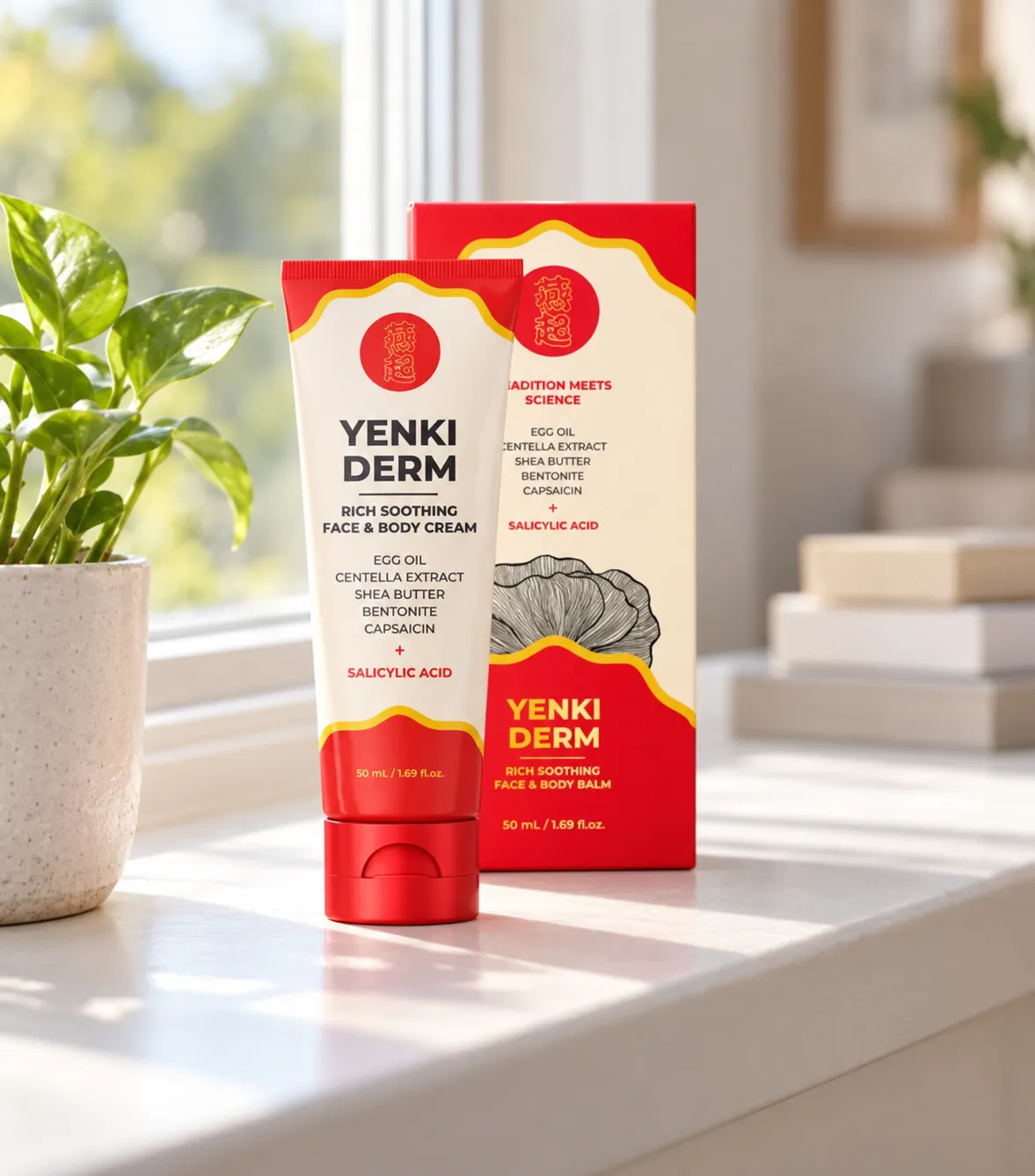 Yenki Derm — Verpackung im Alltag