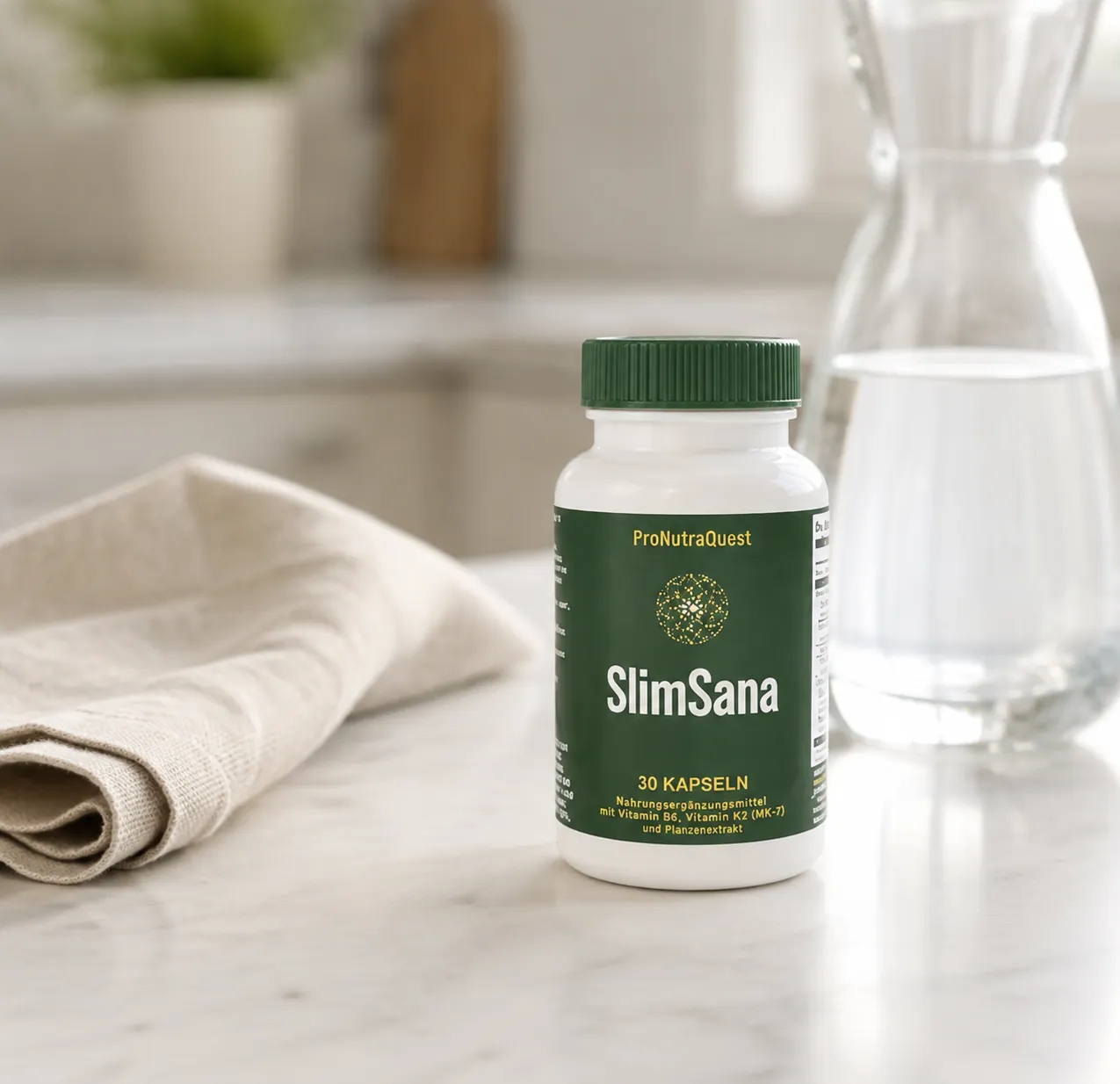 SlimSana — Verpackung im Alltag