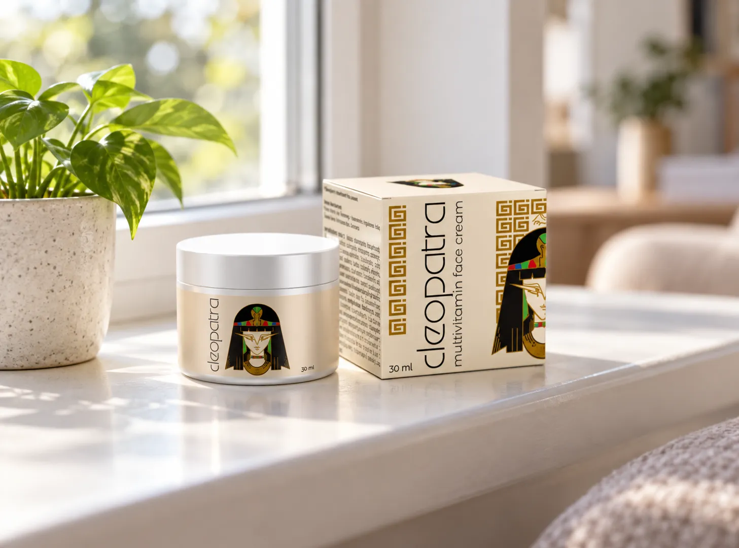 Cleopatra cream — Verpackung im Alltag