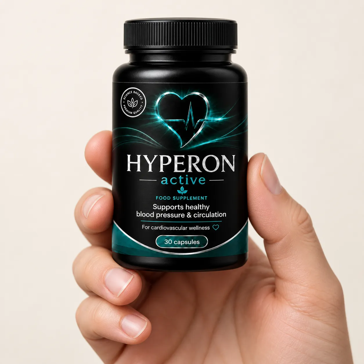 Hyperon — Verpackung in der Hand