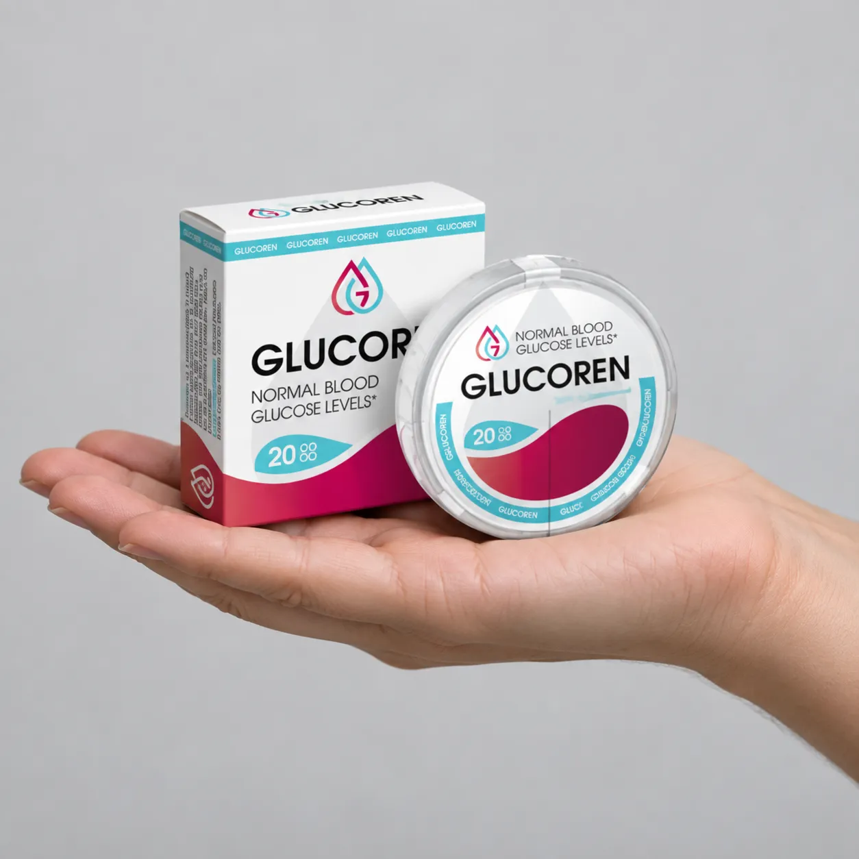 Glucoren 29 EUR — Verpackung in der Hand
