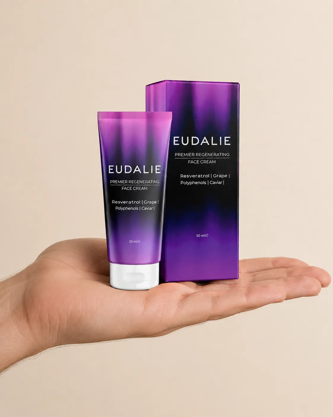 Eudalie — Verpackung in der Hand