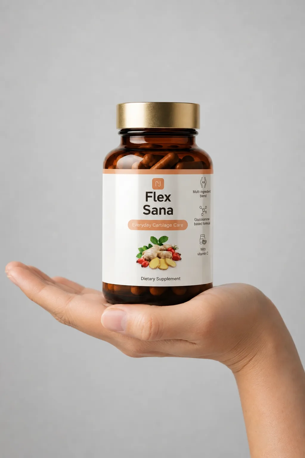 Flex Sana — Verpackung in der Hand