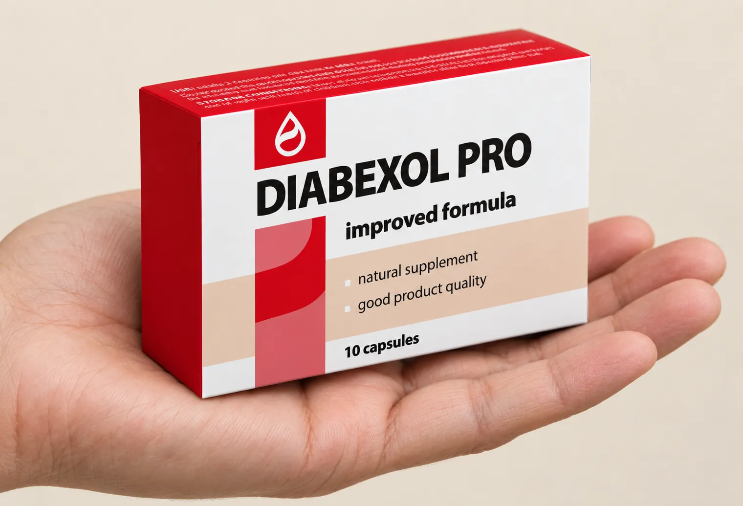 Diabexol Pro — Verpackung in der Hand